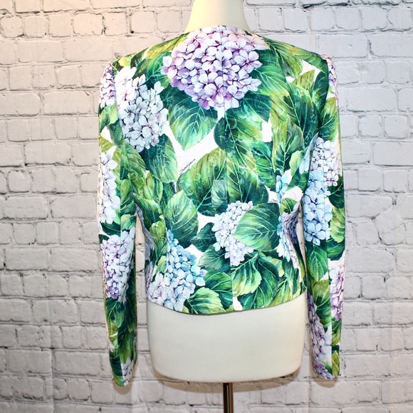 Dolce & Gabbana 2017 hydrangea matelasse jacket